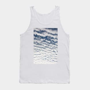 Cirrocumulus clouds against blue sky Tank Top